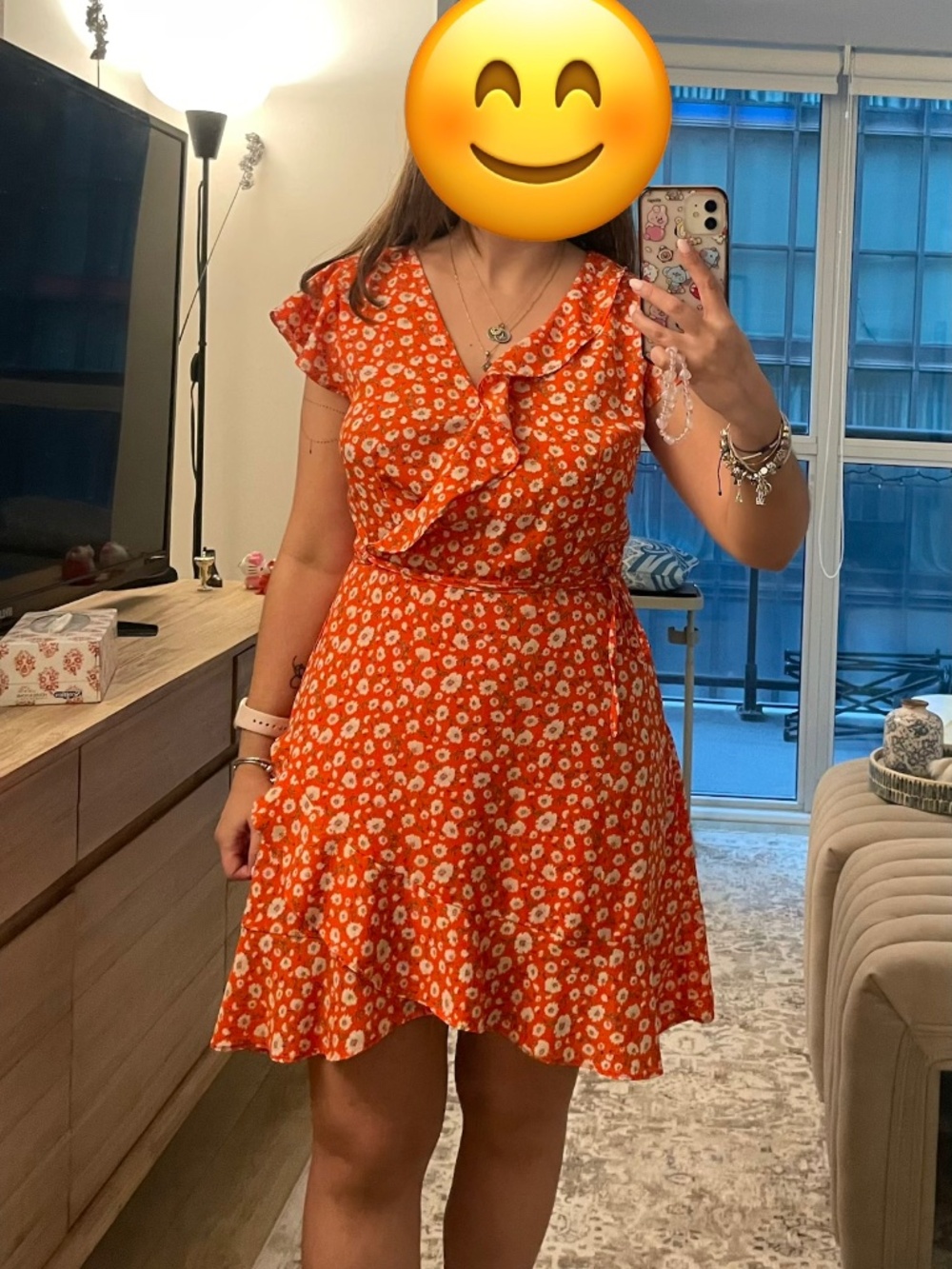 Floral mini dress